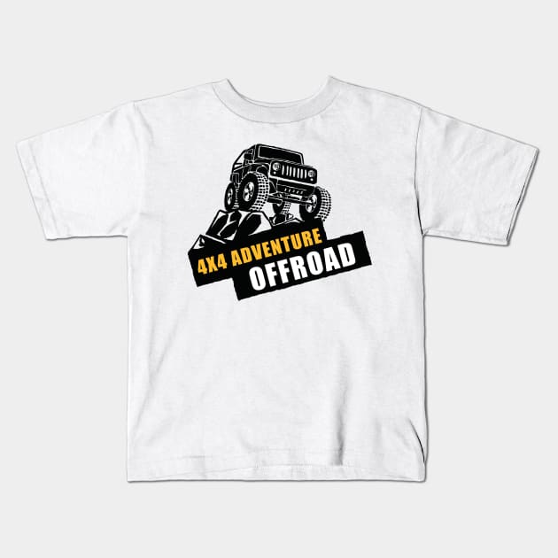 Offroad Adventure Kids T-Shirt by Jenex